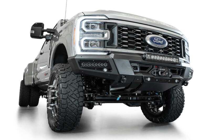 Ford F350 Super Duty Bumper - Front - Addictive Desert Designs - Phantom Winch Front Bumper - Hammer Black - `23-`27